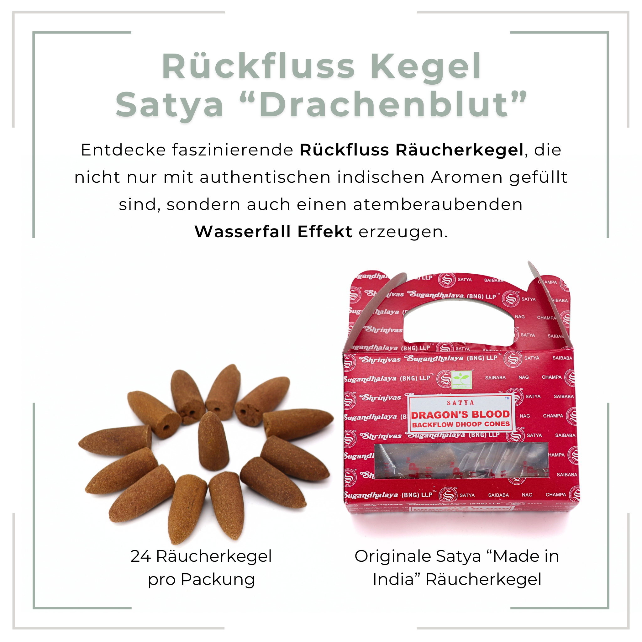 Rückfluss Räucherkegel