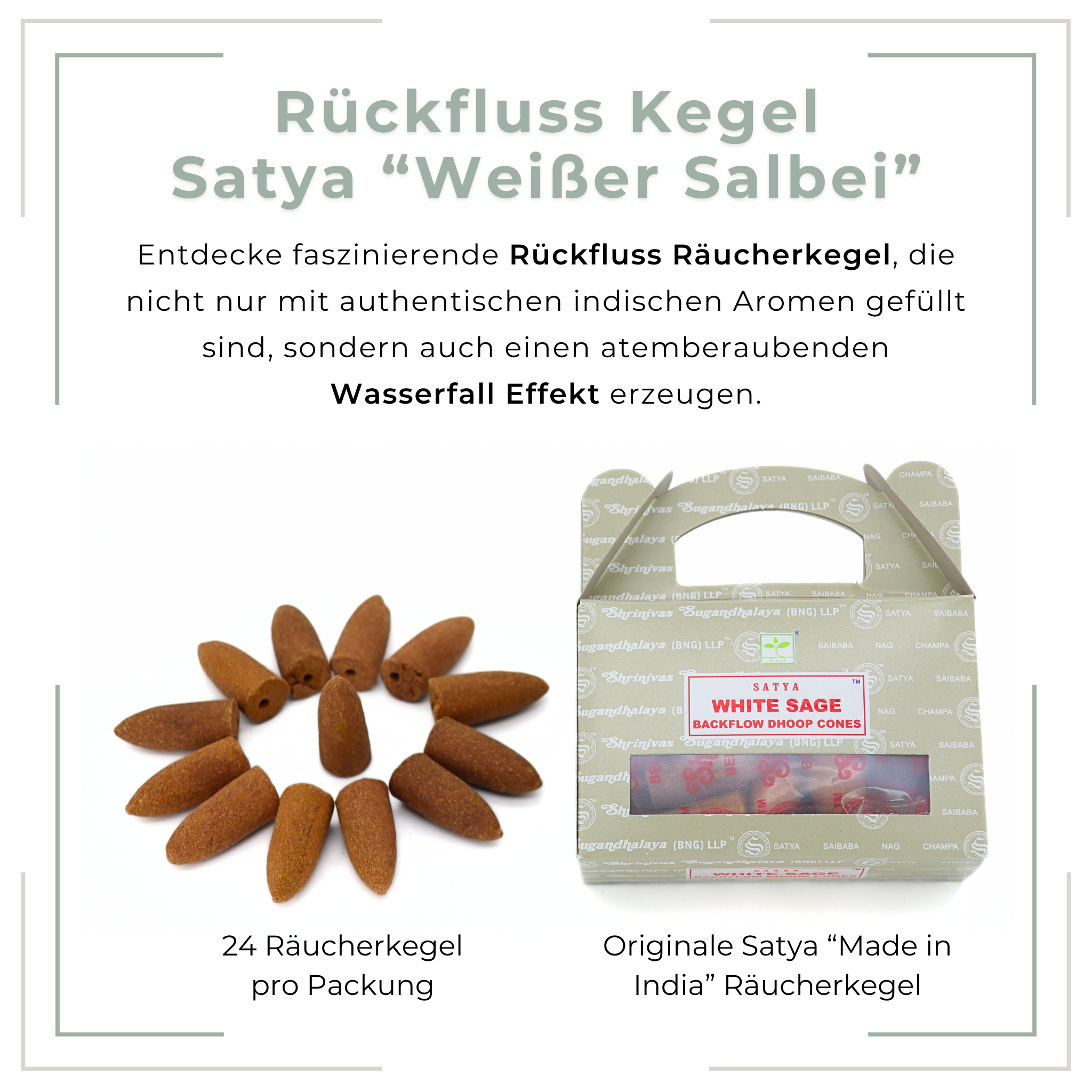 Rückfluss Räucherkegel