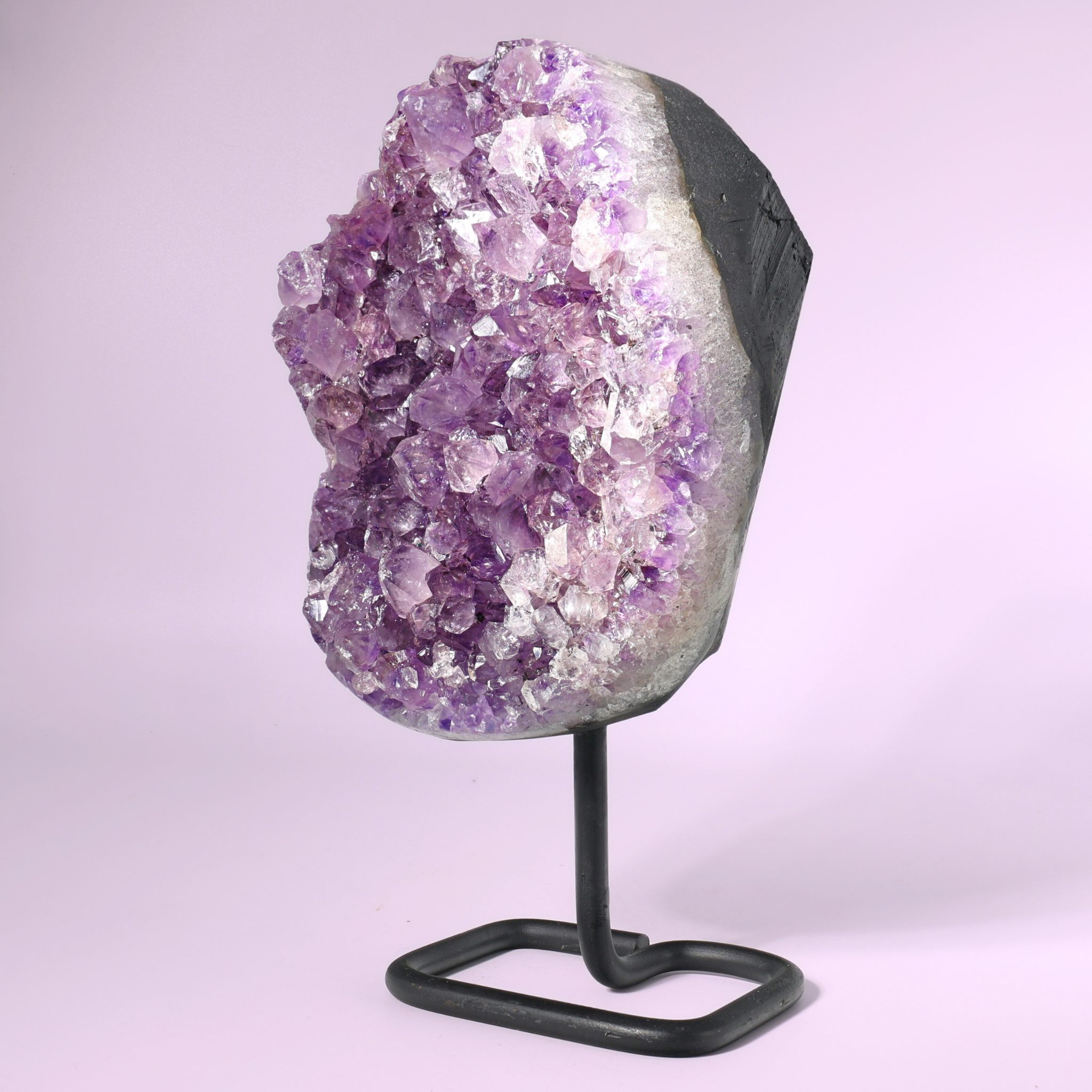 Große Amethyst Druse auf Ständer