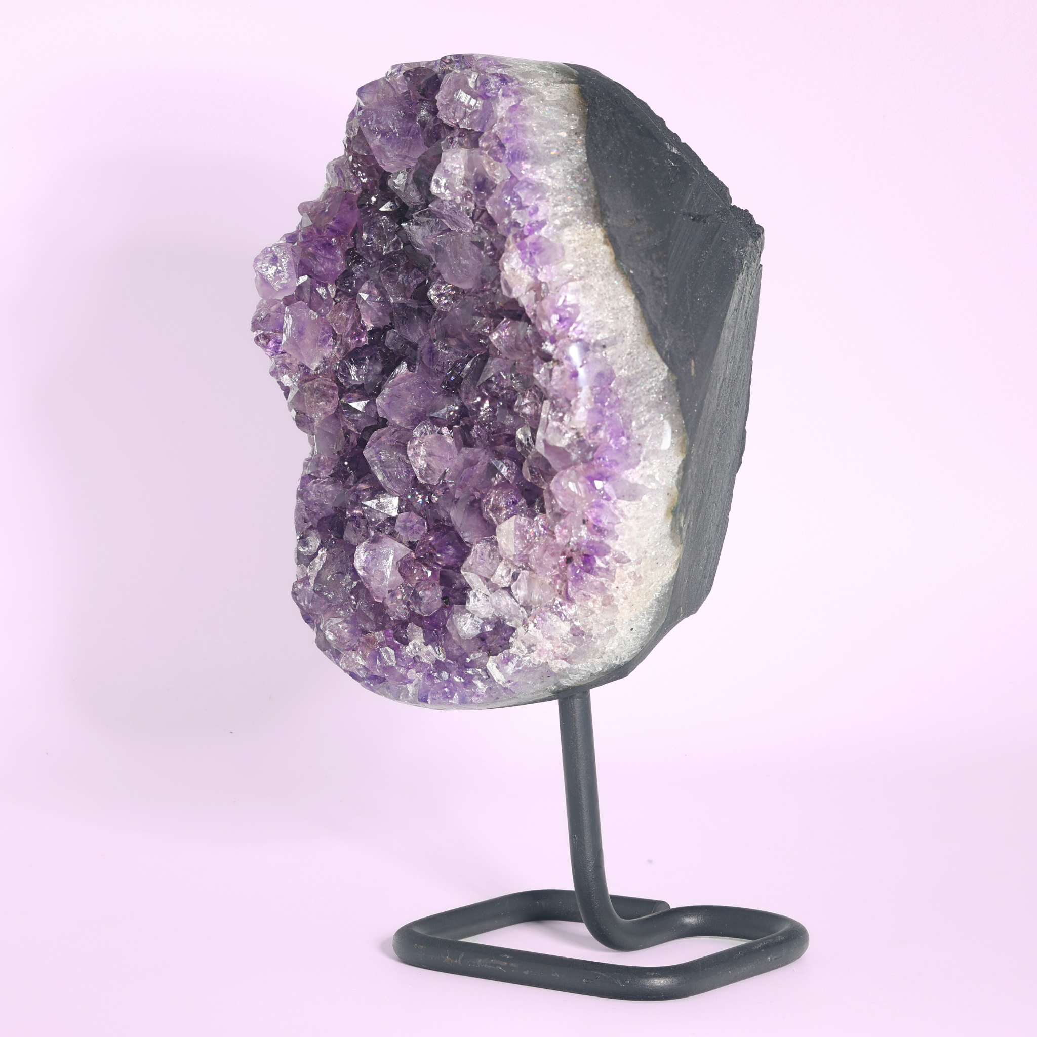 Große Amethyst Druse auf Ständer