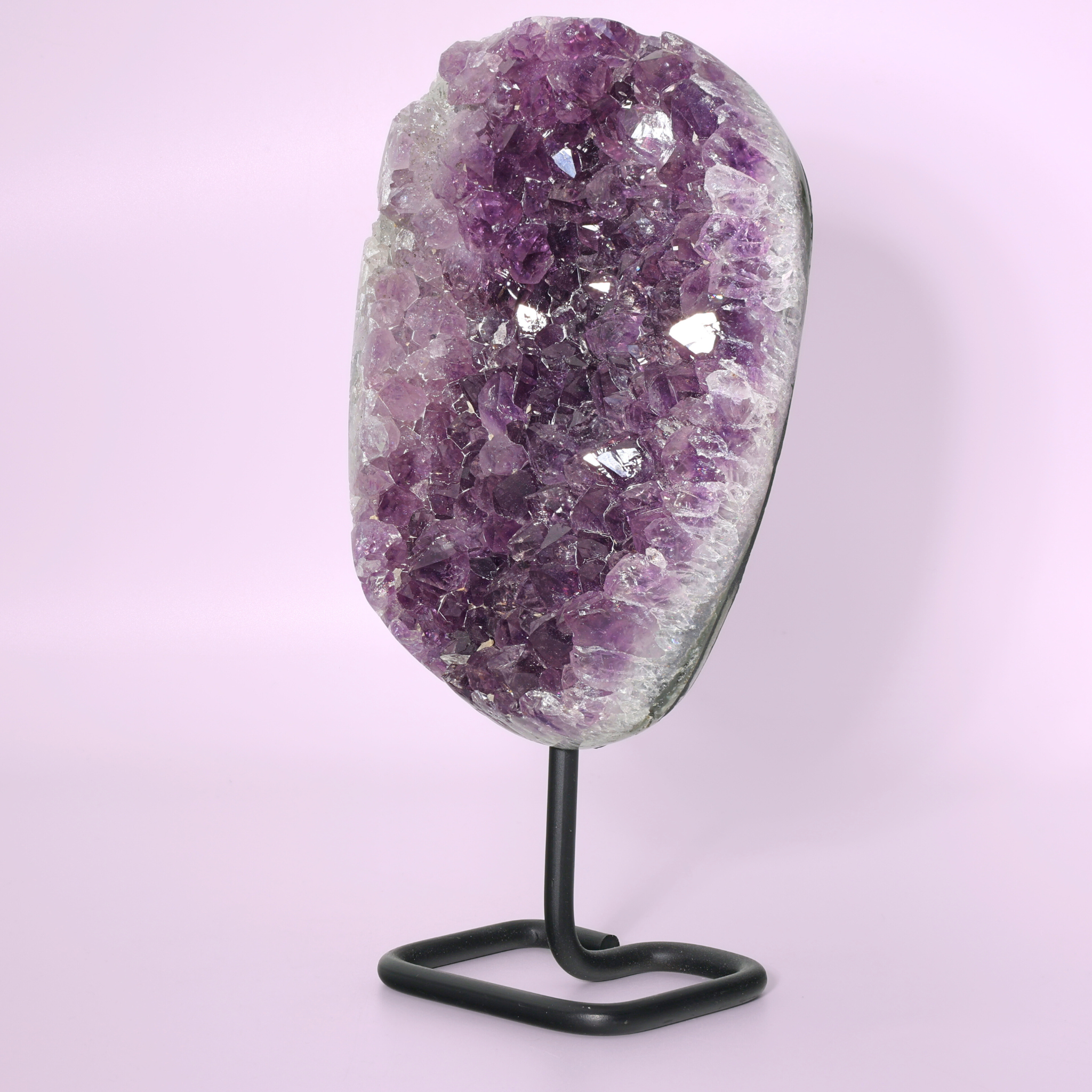 Große Amethyst Druse auf Ständer