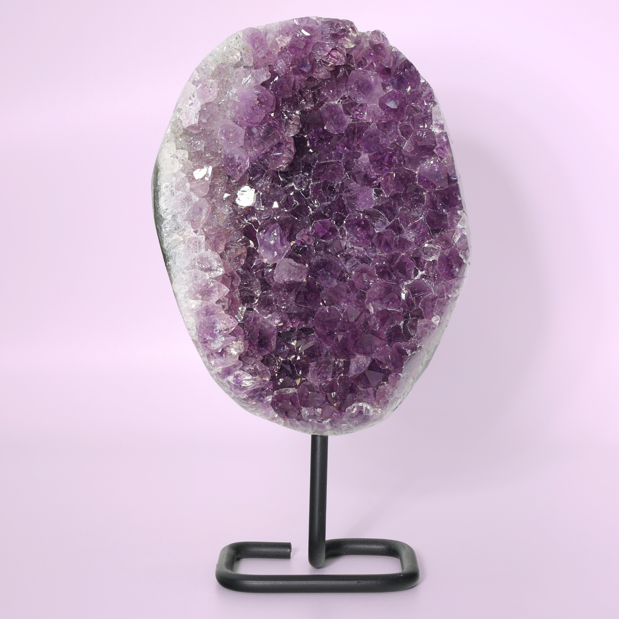 Große Amethyst Druse auf Ständer