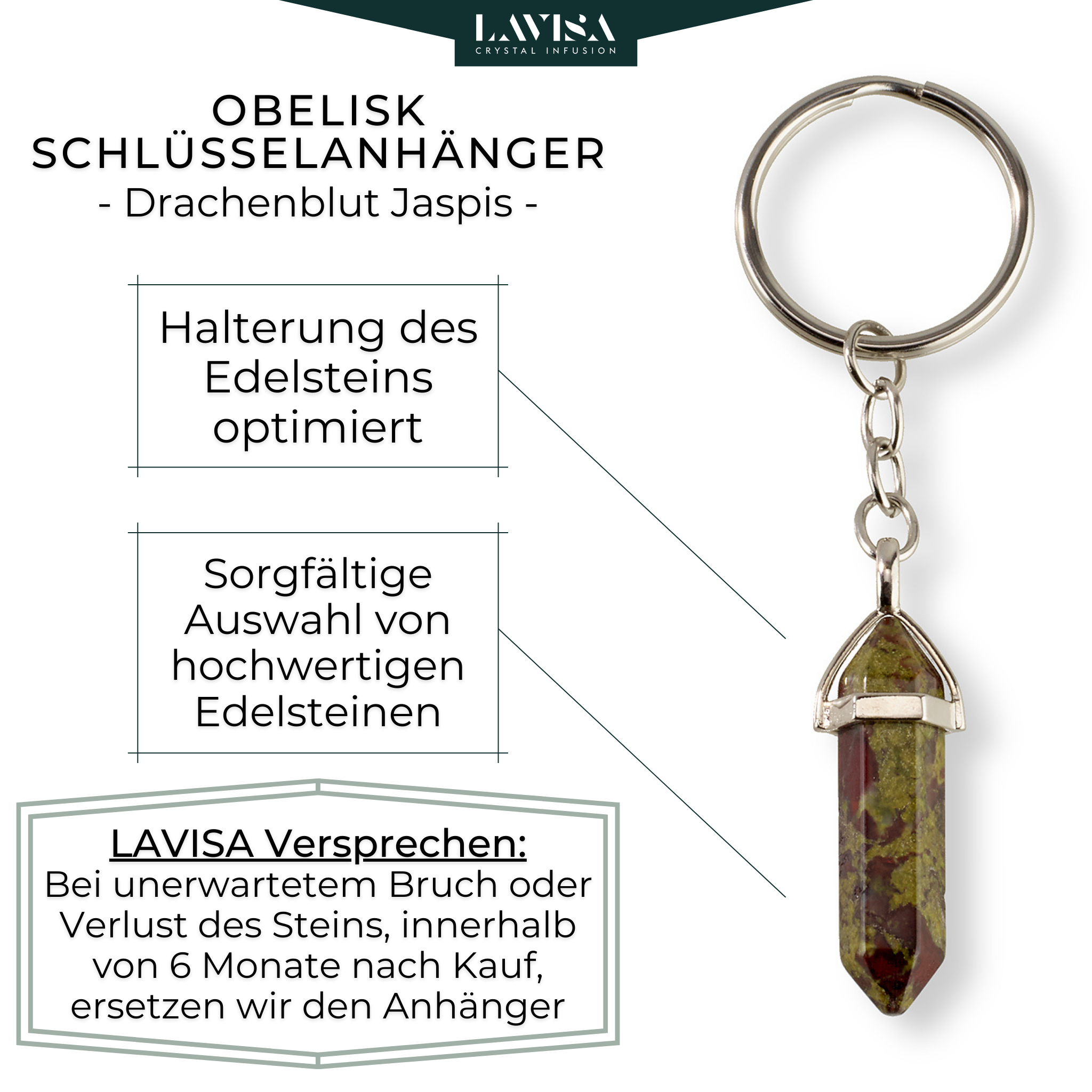 Obelisk keychain