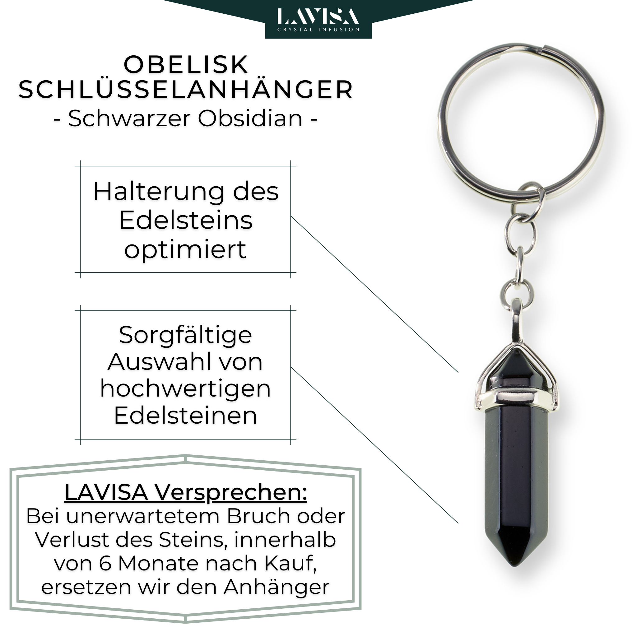 Obelisk keychain
